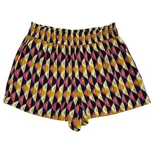 Anthropologie Easy Traveler High Waist Pull-On Shorts in Citron Womens Sz M W457